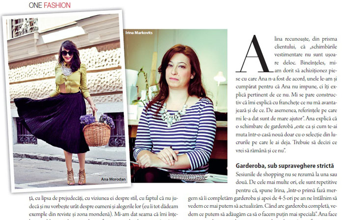 Ana is in The One Magazine